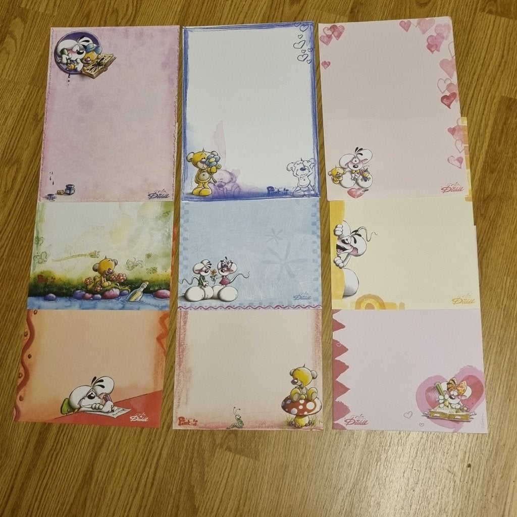 Diddl 9 briefpapieren, Ophalen of Verzenden, Diddl, Zo goed als nieuw, Papier, Kaart of Schrift