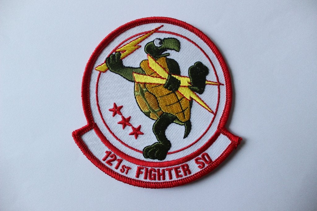 patch    f-16  121st  fighter  sqn  ang, Verzenden, Zo goed als nieuw, Patch, Badge of Embleem