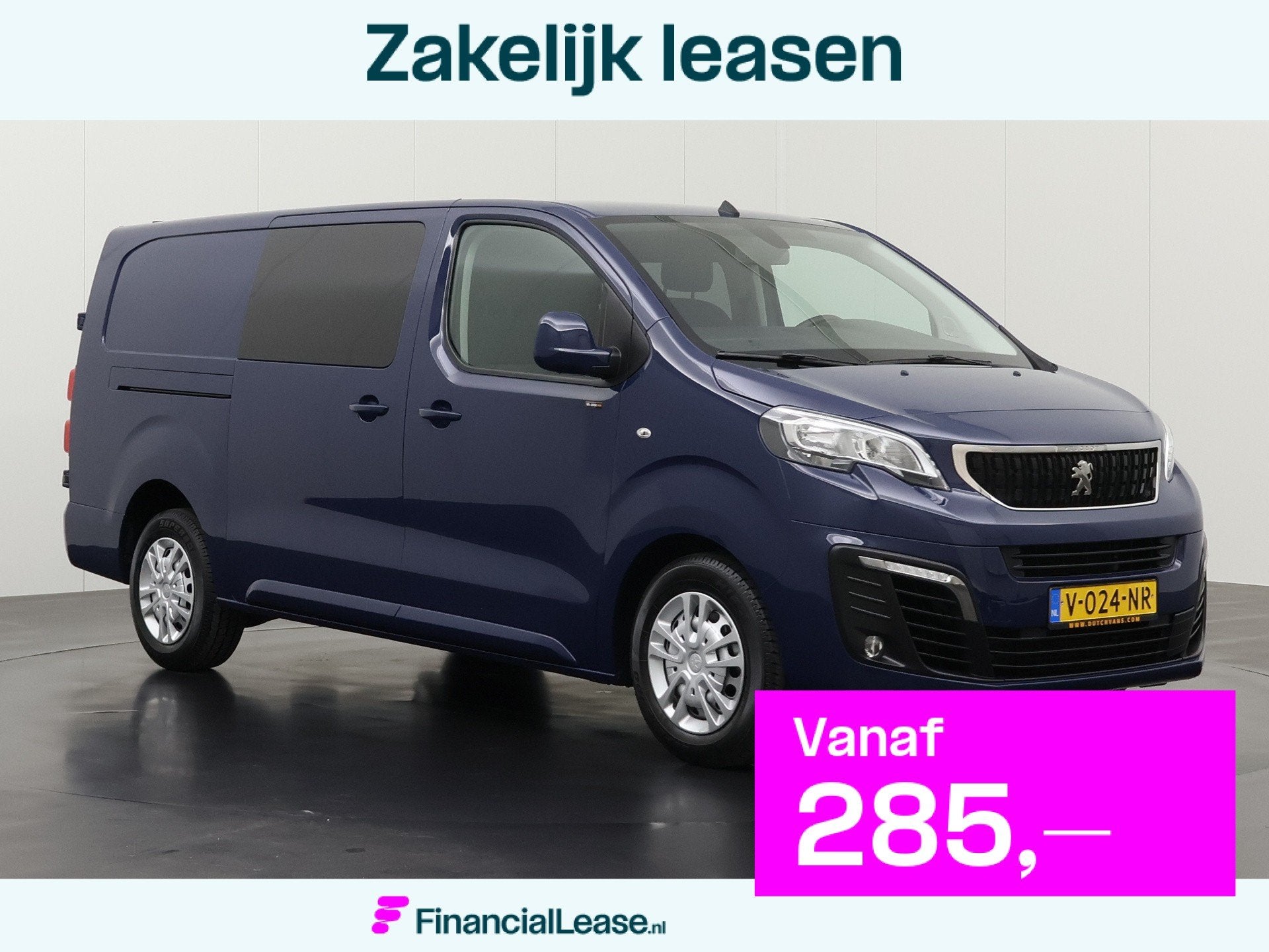 Peugeot Expert 2.0 BlueHDI 120PK Dubbele Cabine 6-Persoons P, Voorwielaandrijving, Dealer onderhouden, Stof, Gebruikt