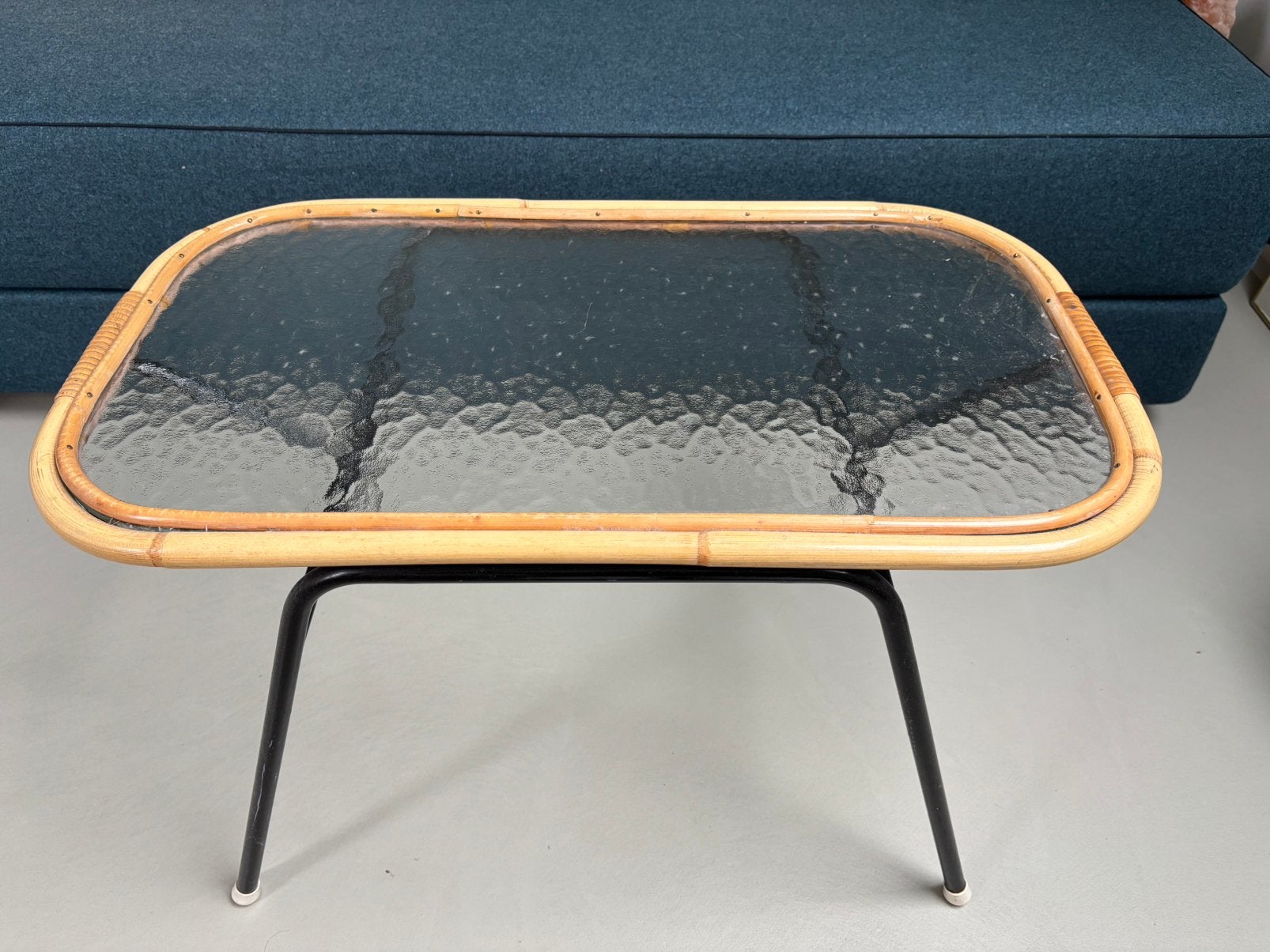 Rohe rotan salontafel, Huis en Inrichting, Ophalen, Gebruikt, 50 tot 100 cm, 50 tot 100 cm