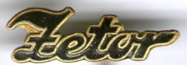 ZETOR zwart email op koper tractor speldje ( E_196), Verzamelen, Ophalen of Verzenden, Zo goed als nieuw, Transport, Speldje of Pin