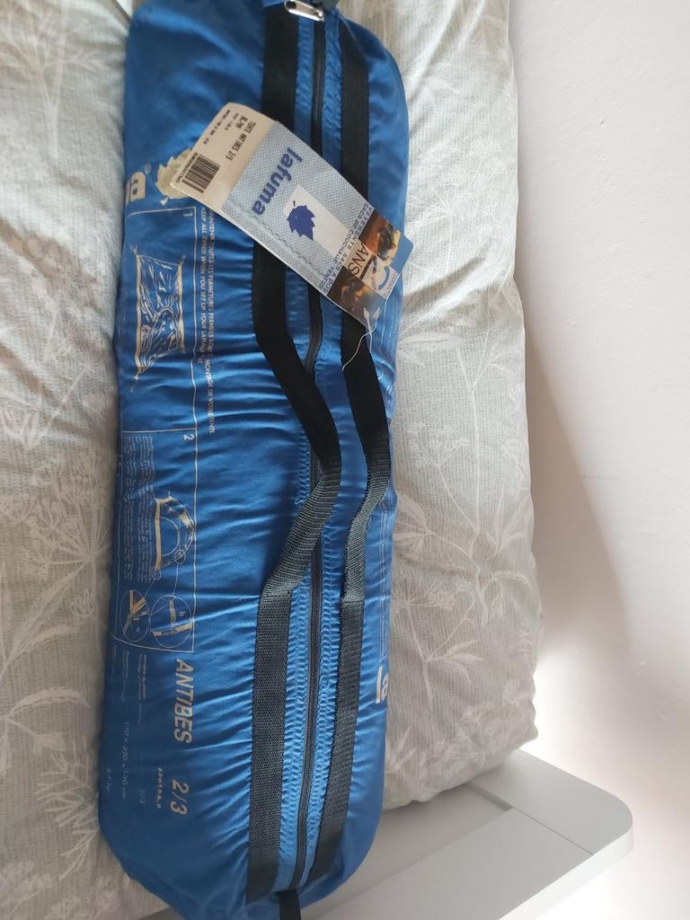 Lafuma 2/3 persoons tent - Blauw, goede staat, Caravans en Kamperen, Tenten, Ophalen, Gebruikt, Tot en met 3