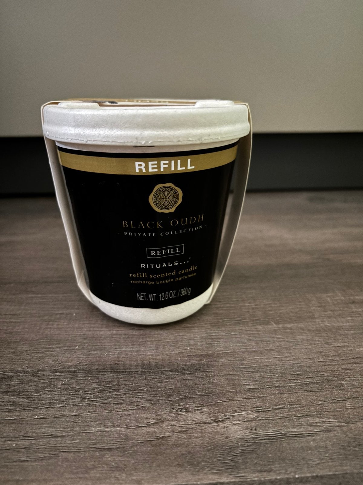 Rituals Black Oudh, Kaars Refill, NIEUW!, Zwart, Nieuw, Ophalen of Verzenden, Rituals