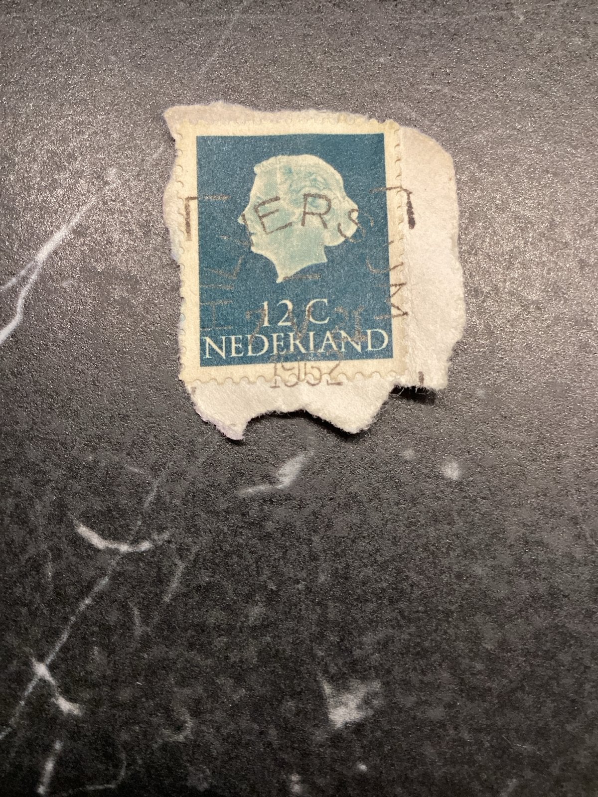 Nederlandse postzegel 12C met stempel Hilversum, Ophalen of Verzenden, Na 1940, Gestempeld