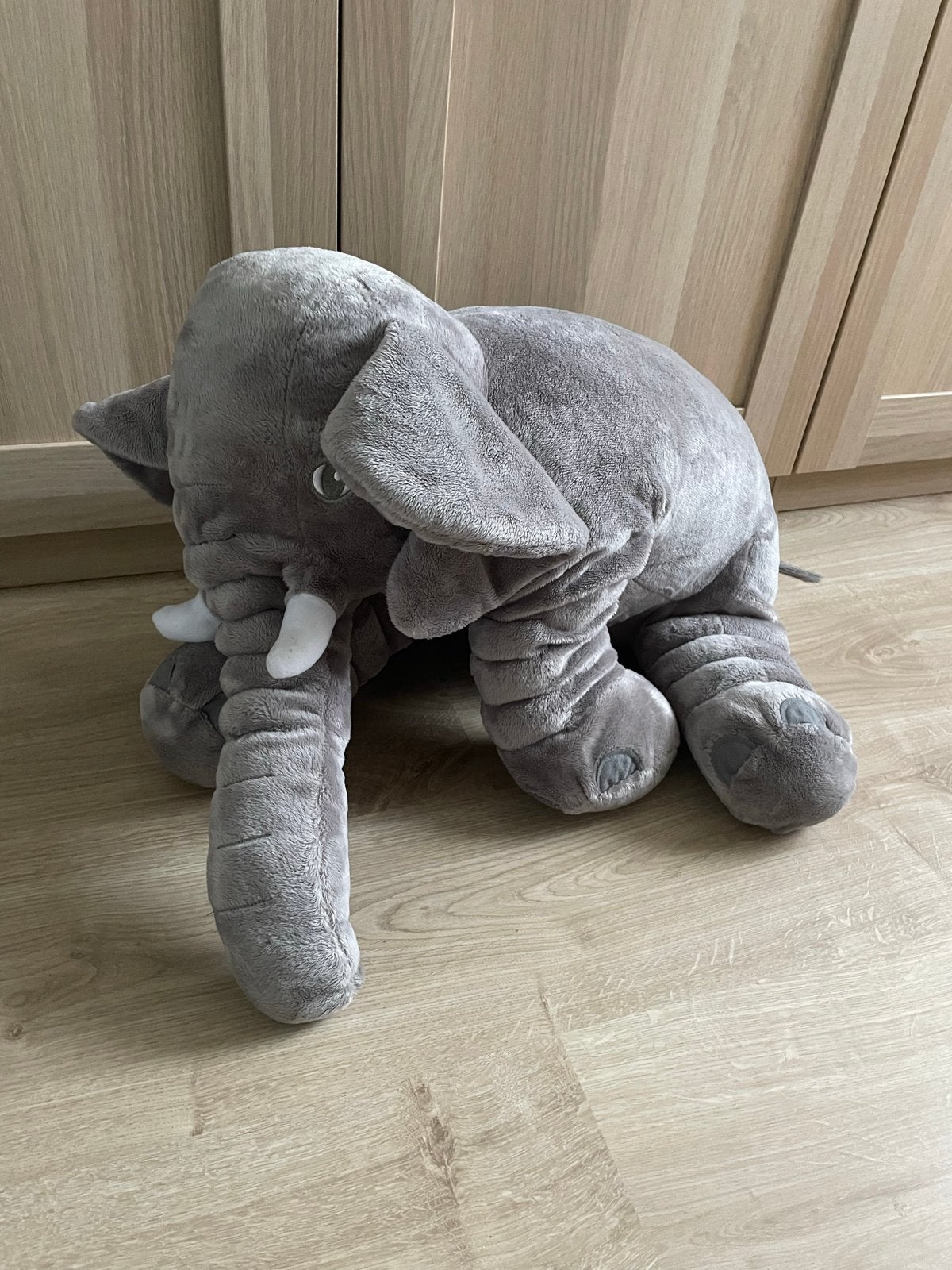 Grote Olifantenknuffel - 60cm - Perfect voor Kinderkamer, Gebruikt, Overige merken, Grijs, Ophalen of Verzenden