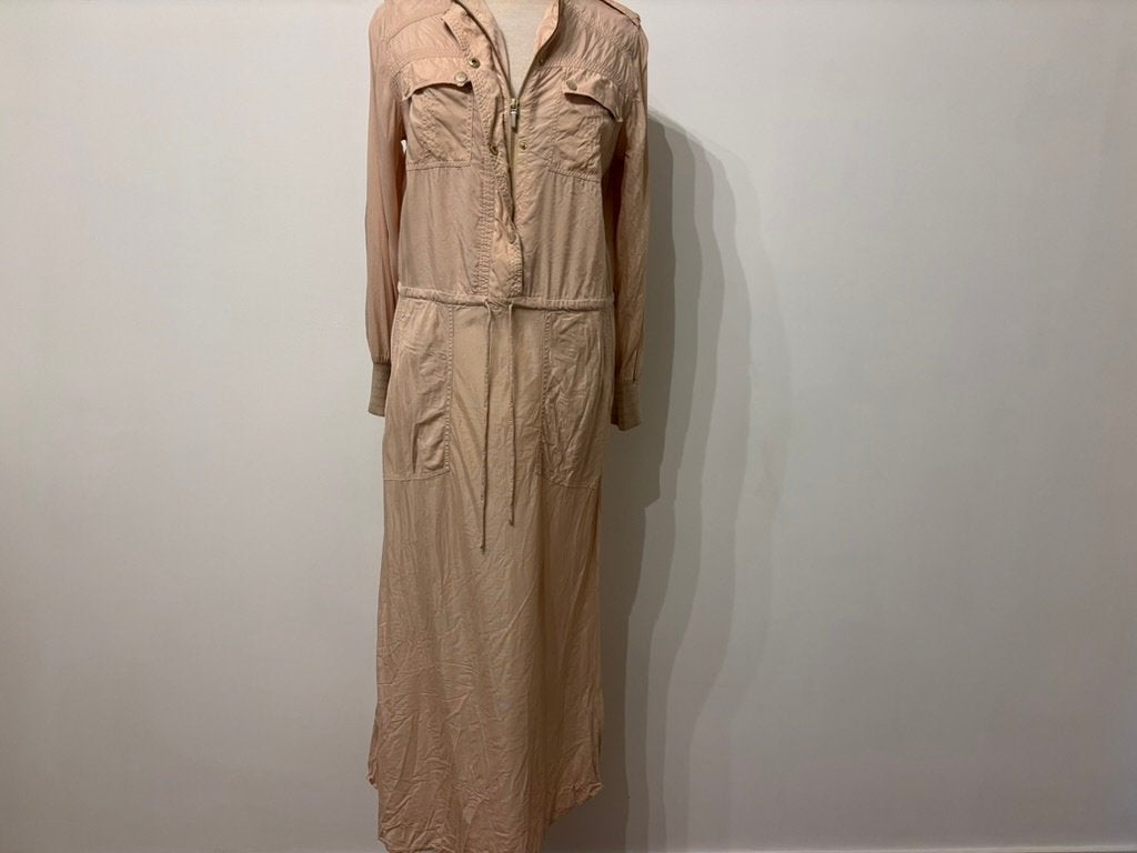 Gustav Maxi Jurk 'Bitney' – Poederroze / Nude – Maat 38, Maat 38/40 (M), Gustav, Verzenden, Beige