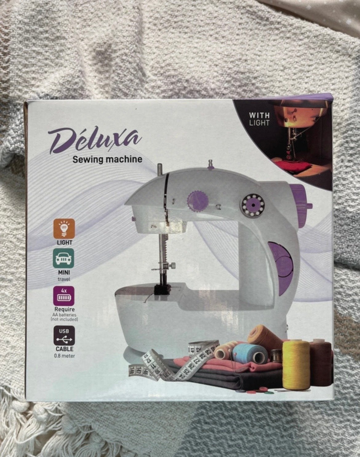 Déluxa Mini Naaimachine - Compact en Draagbaar, Ophalen of Verzenden, Zo goed als nieuw, Naaimachine, Overige merken