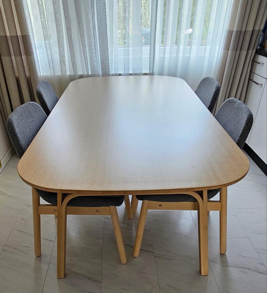 IKEA VOXLÖV Eettafel set, Gebruikt, Modern, Scandinavisch, 150 tot 200 cm, Vier personen