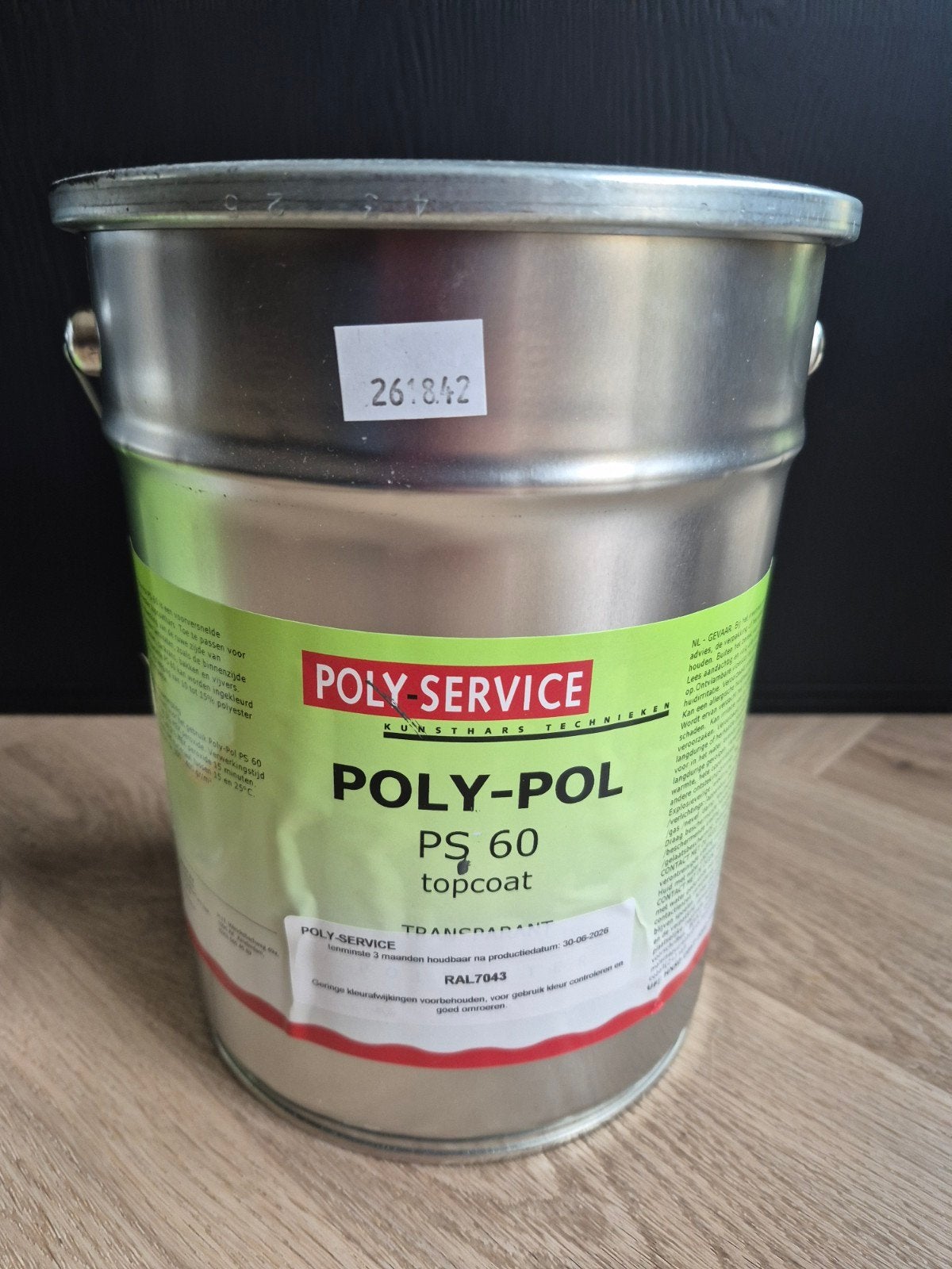 Poly-Pol Gelcoat PS55 (RAL 7015) & Topcoat PS60 (RAL 7043), Ophalen of Verzenden