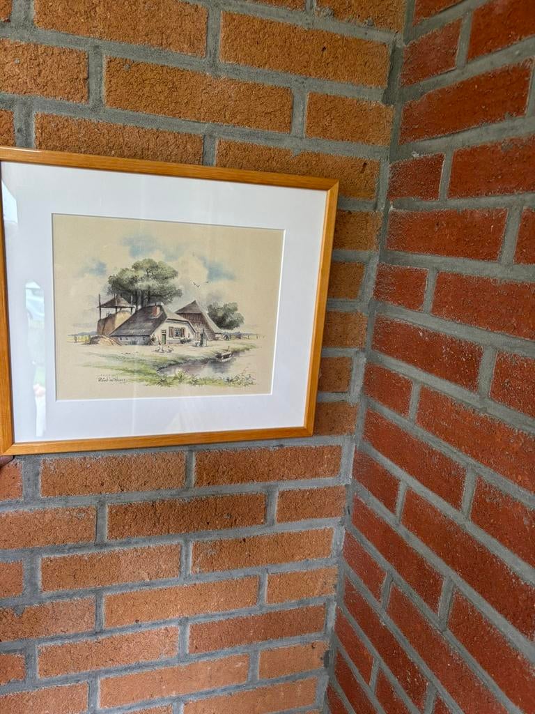 Reint Withaar boerderijtje., Antiek en Kunst, Ophalen of Verzenden