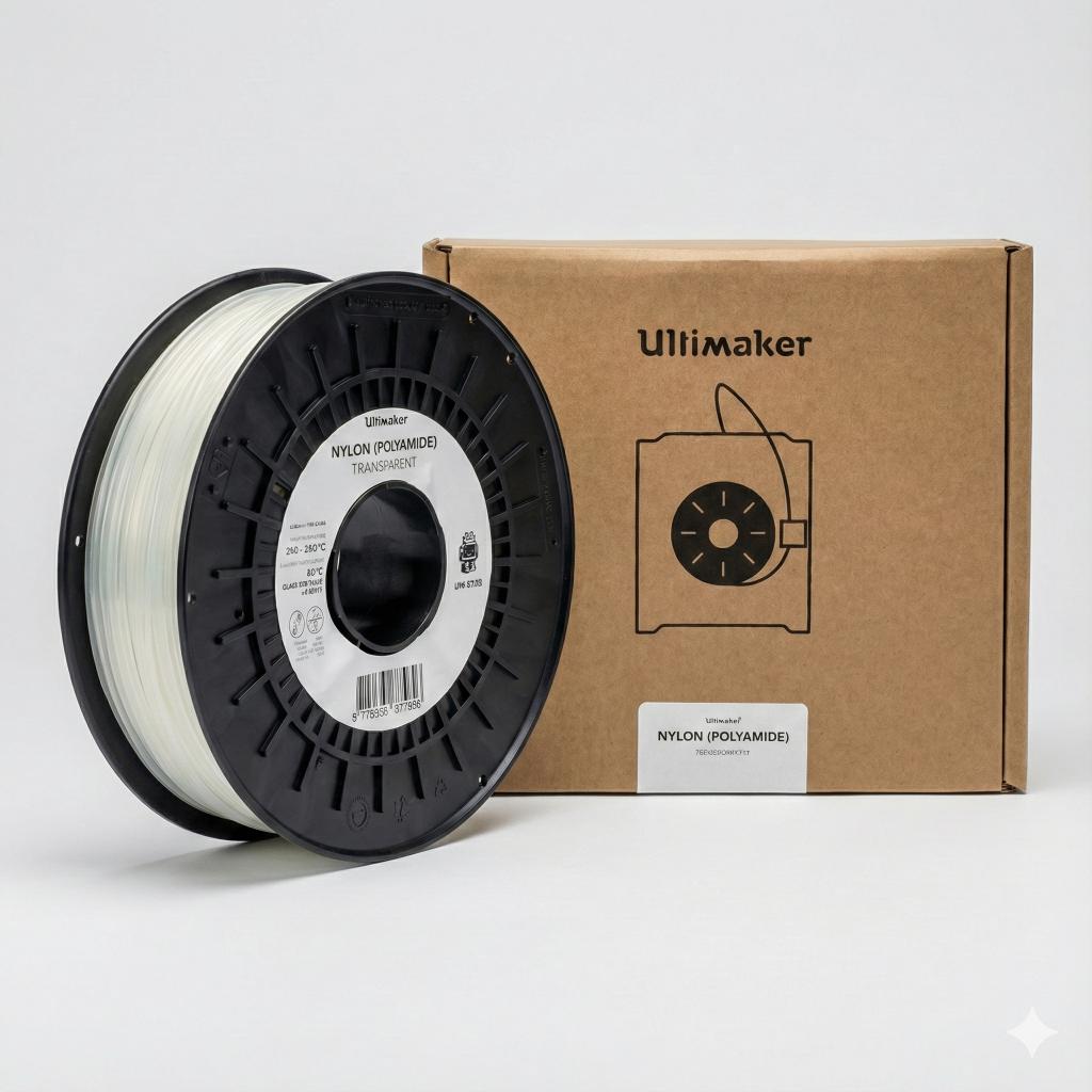 Ultimaker Original 9728 | PA Filament Transparent 2,85 mm, Ophalen, Nieuw, Filamentrollen