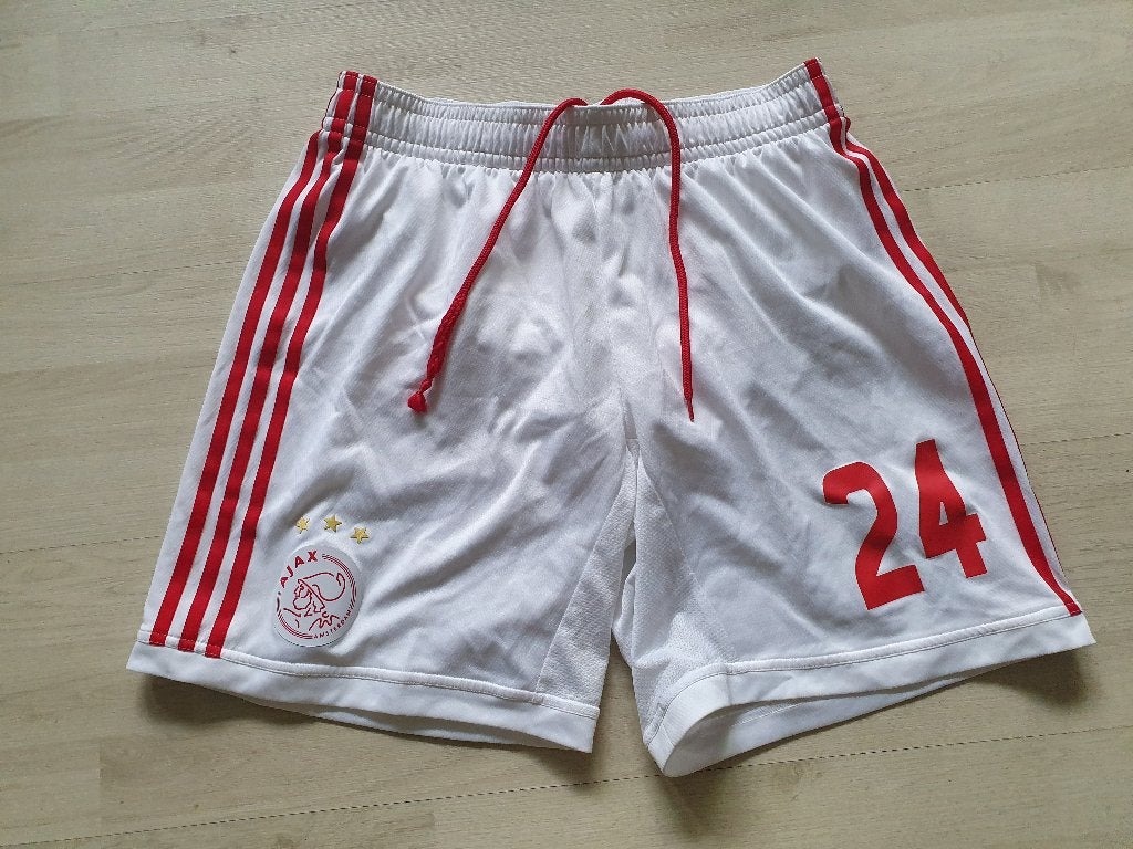 Ajax THUIS MATCH Short! Seizoen 13/14! Mt L!, Maat 52/54 (L), Ophalen of Verzenden, Voetbal, Gedragen