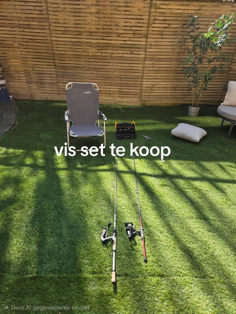 Mooie vis set, zo goed als nieuw, Ophalen of Verzenden, Zo goed als nieuw