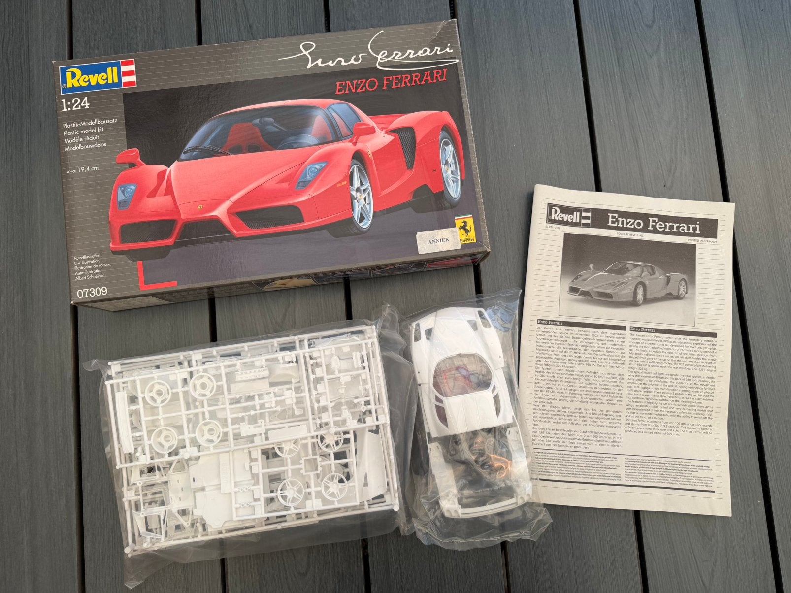 Enzo Ferrari Revell bouwdoos 1:24, Auto, I, Revell, Groter dan 1:32