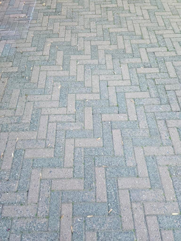 GERESERVEERD! Dikformaat Klinkers Rood Zwart 8cm - ca. 84m2, Ophalen, Gebruikt, Klinkers, 10 m² of meer