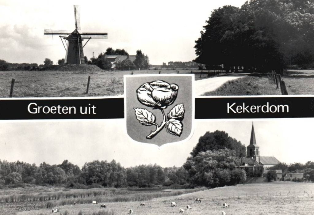 Kekerdom (gem. Berg en Dal) Groeten uit. -met molen-, Ophalen, 1980 tot heden, Ongelopen, Gelderland