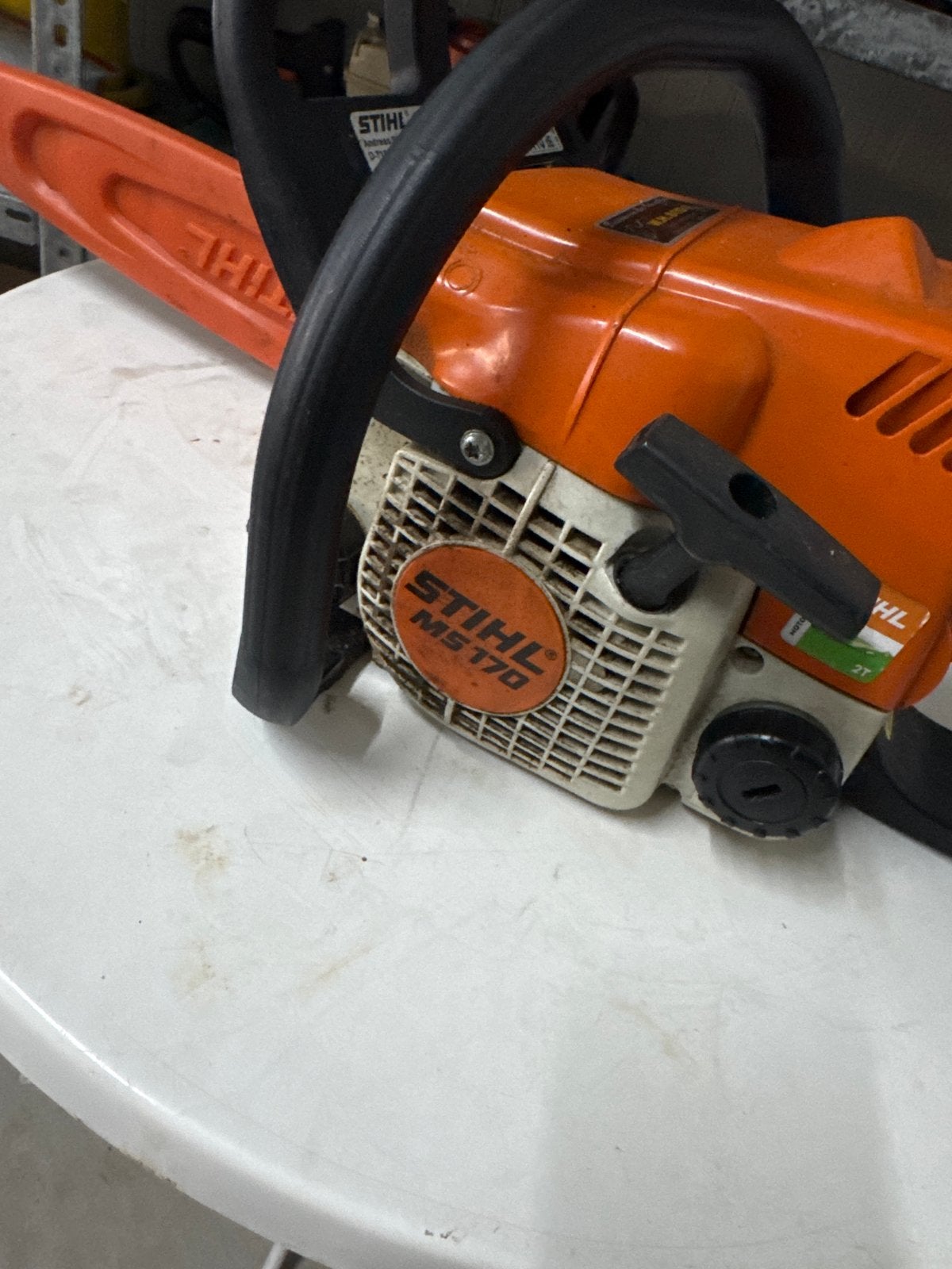 Stihl MS 170 Kettingzaag - Krachtig en Betrouwbaar, Ophalen, Gebruikt, 70 mm of meer, Kettingzaag