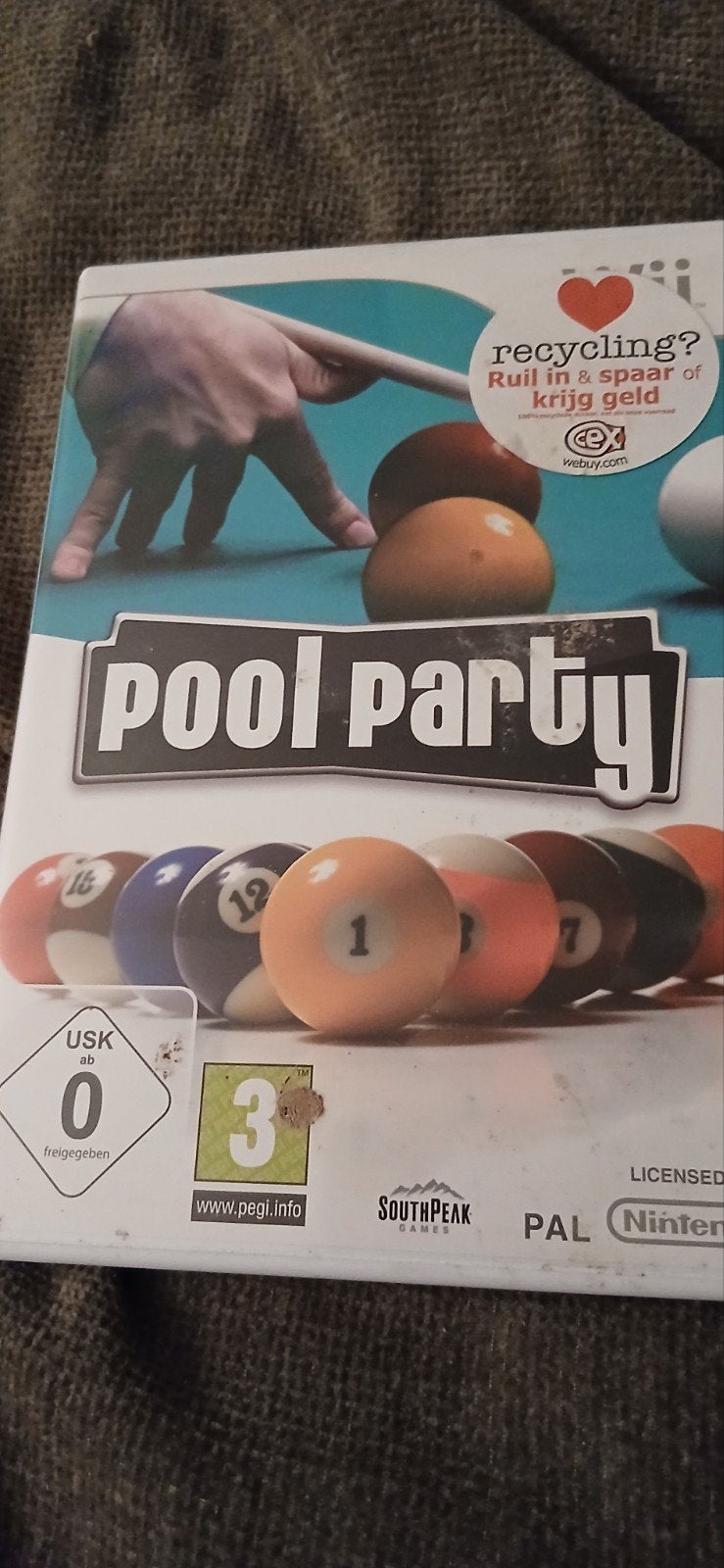 Pool Party Wii - Biljartspel voor Nintendo Wii, Ophalen, 1 speler, Zo goed als nieuw, Vanaf 3 jaar