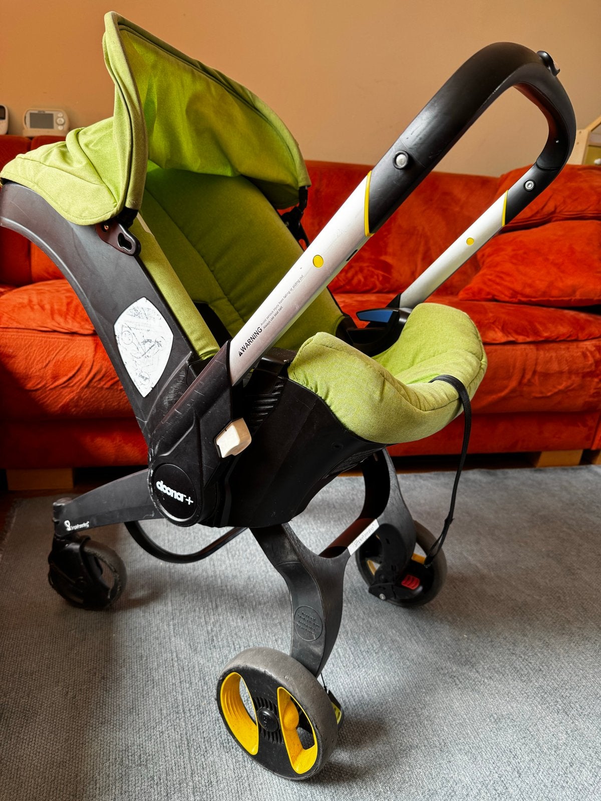 Doona autostoel en kinderwagen in één met 6 accessoires, Gebruikt, Combiwagen, Met autostoeltje, Ophalen