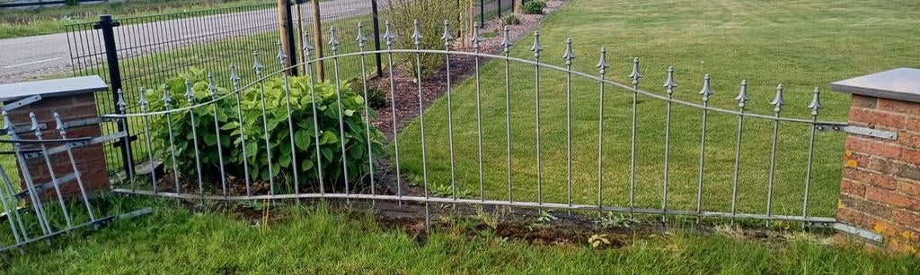 Gegalvaniseerd tuin hekwerk, Ophalen, Zo goed als nieuw, IJzer, Sierhekwerk