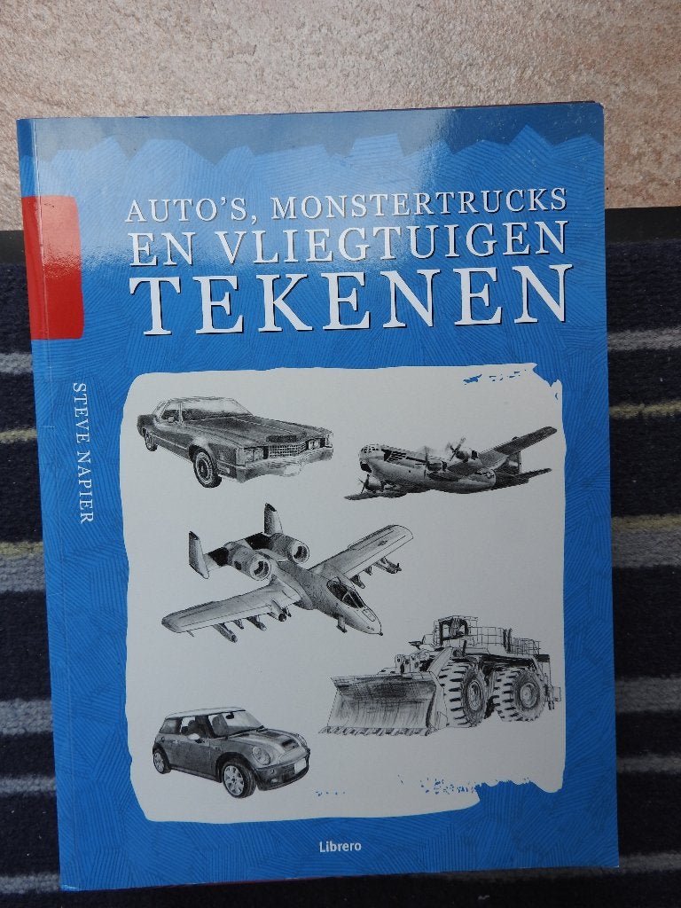 Auto's, monstertrucks en vliegtuigen TEKENEN, Ophalen of Verzenden, Zo goed als nieuw, Nederland