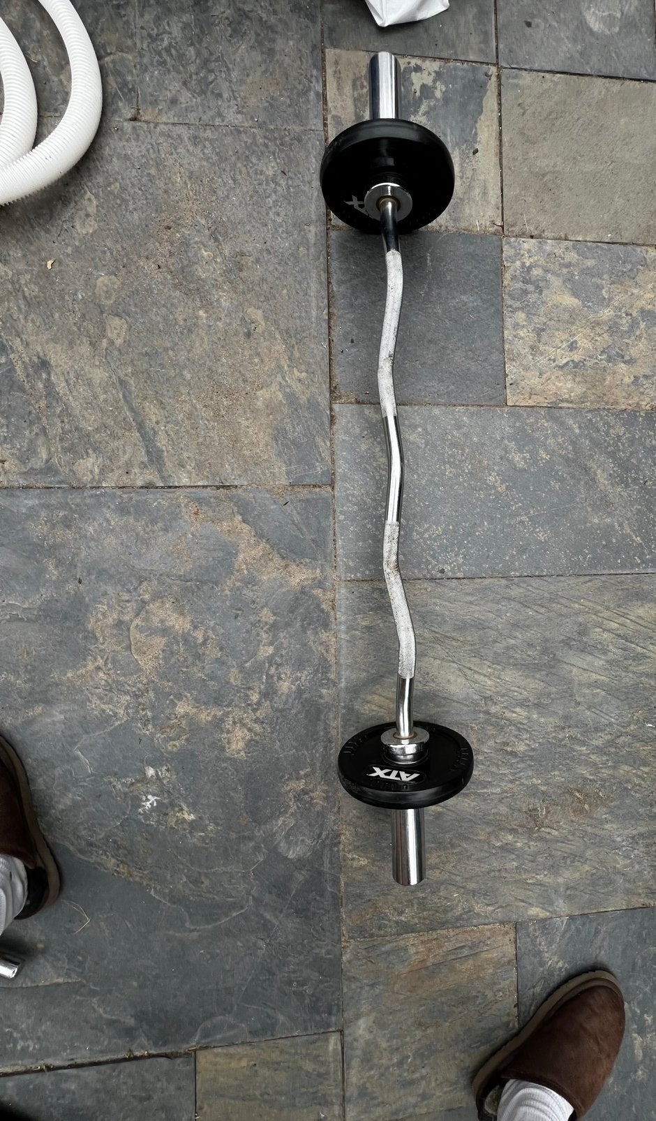 Ez curl bar voor 50mm schijven, Sport en Fitness, Fitnessmaterialen, Ophalen, Zo goed als nieuw