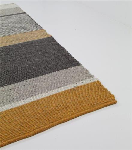 Vloerkleed Brinker Kjul Gold 240x340 cm €1398-, voor € 399-,, Brinker Carpets, Ophalen of Verzenden, 200 cm of meer, Kortpolig wol geknoopt