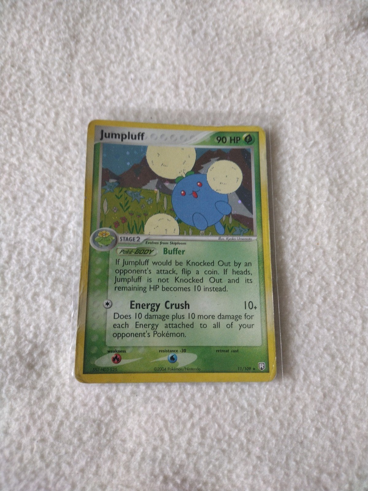 Pokemonkaart Jumpluff, Ophalen of Verzenden, Gebruikt