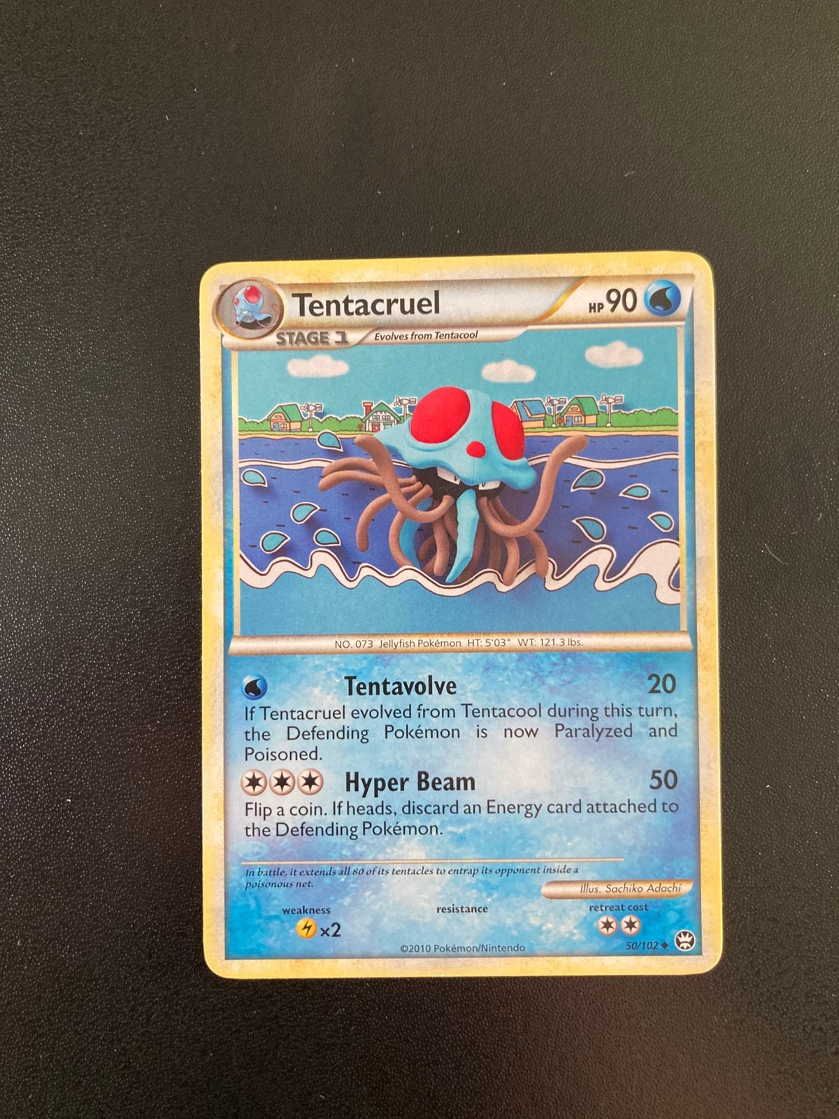 Pokemon kaart Tentacruel, Ophalen of Verzenden, Zo goed als nieuw