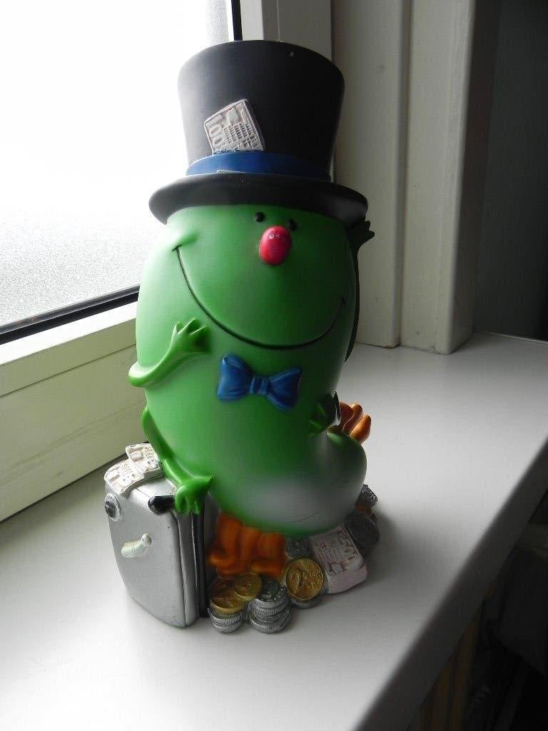 TE KOOP; GROENE SPAARPOT, Ophalen, Zo goed als nieuw, Kunststof, Overige thema's