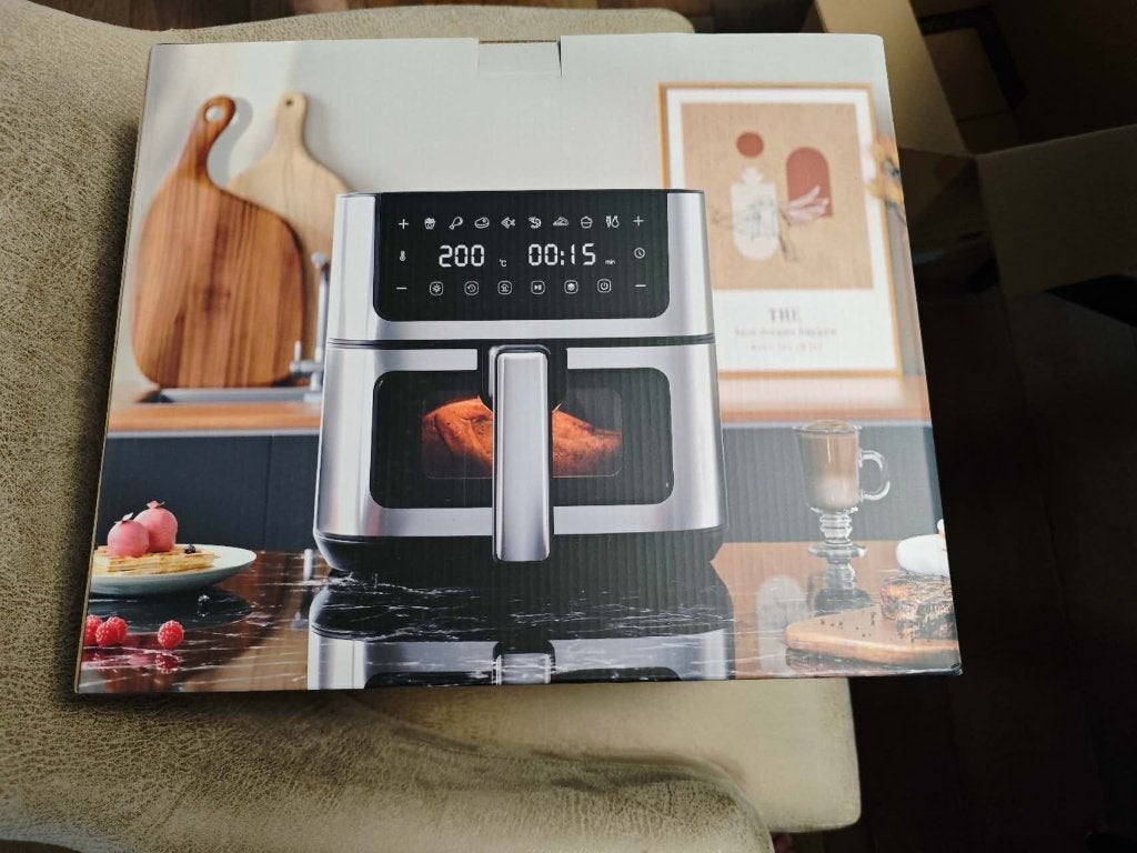 Digitale airfryer met kijkvenster & touchbediening, Ophalen of Verzenden, Zo goed als nieuw, Airfryer