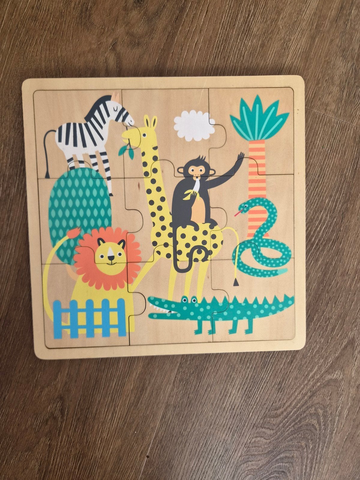houten puzzel, Ophalen of Verzenden, Zo goed als nieuw, Van hout, Minder dan 10 stukjes