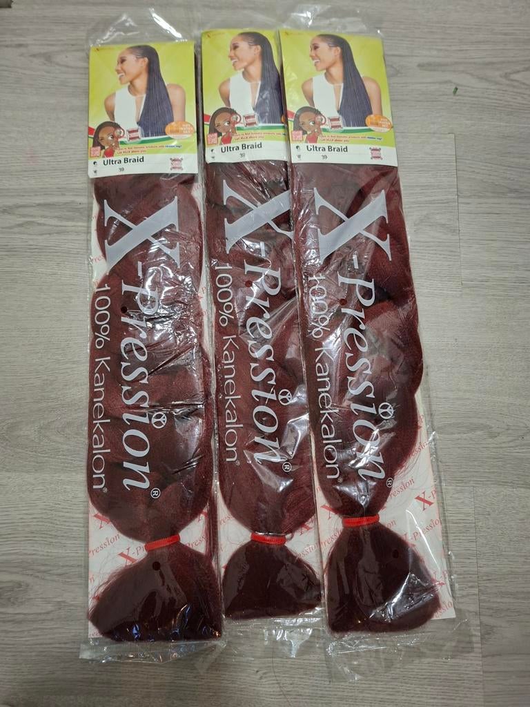 3x X-Pression Ultra Braid 100% Kanekalon haar, Ophalen of Verzenden