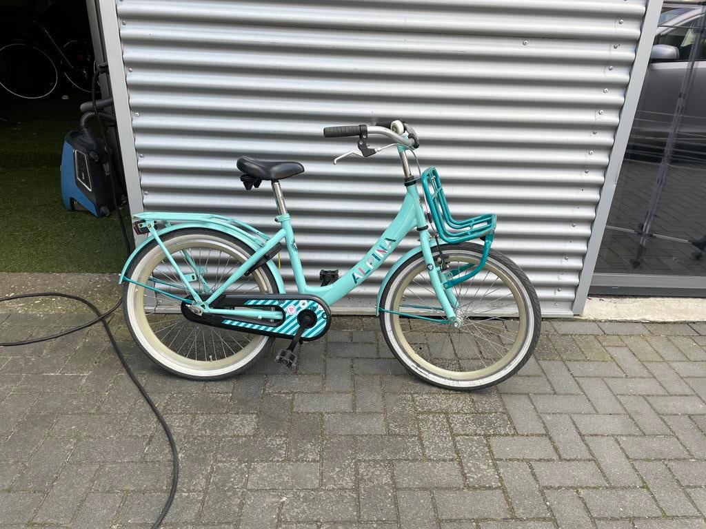 Blauwe fiets, Ophalen of Verzenden, Gebruikt, 22 inch, Handrem