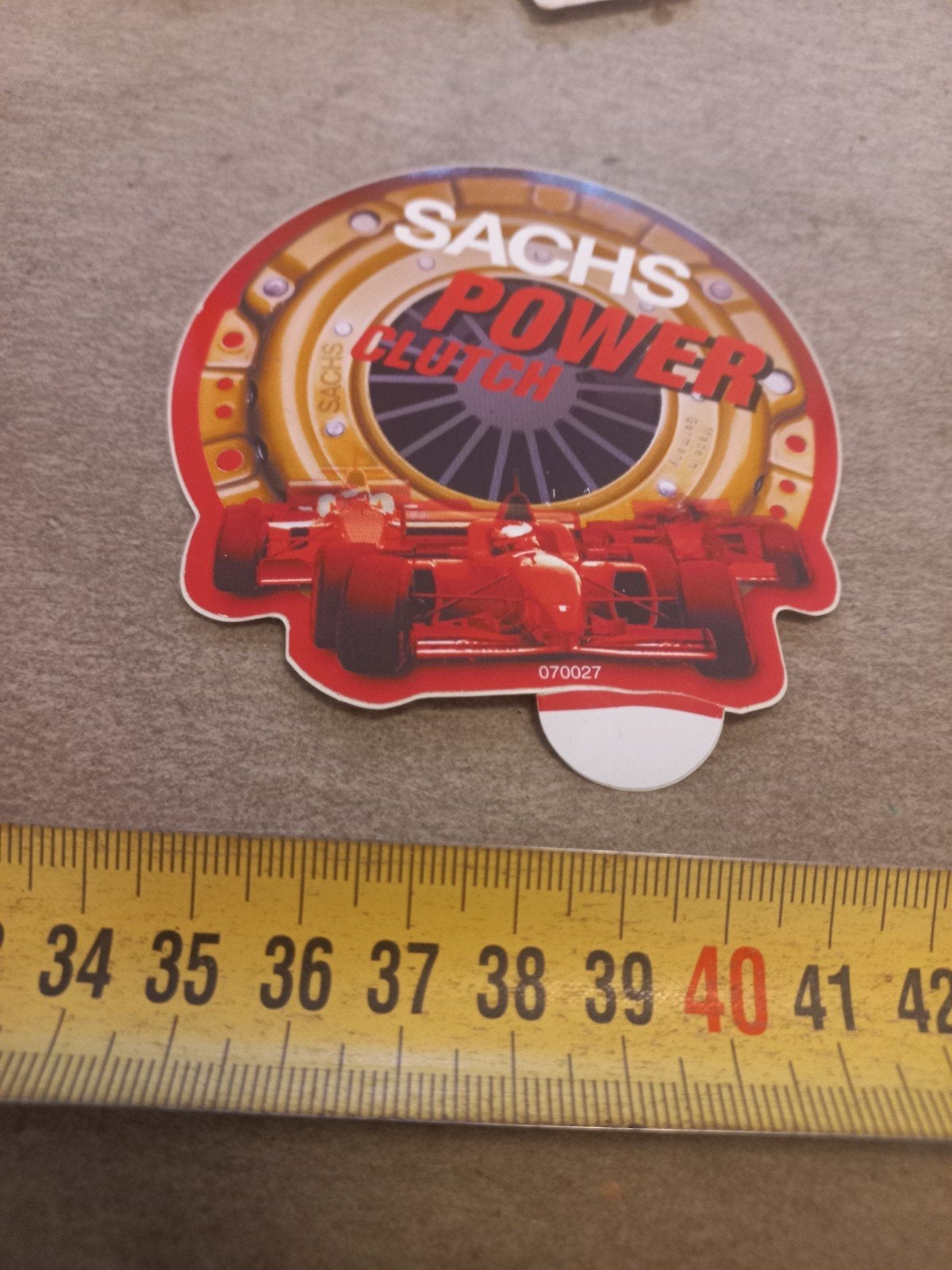 Sachs Power Clutch Formule 1 Sticker, Ophalen of Verzenden, Gebruikt