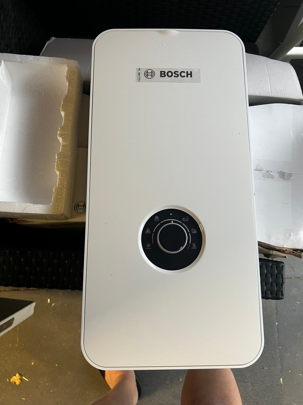Bosch doorstroom boiler  tronic TR5001, Ophalen, 100 liter of meer, Boiler, Minder dan 3 jaar oud
