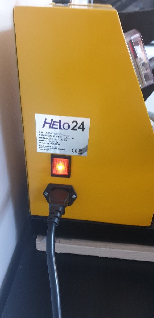 Helo 24 drukpers, Ophalen, Gebruikt
