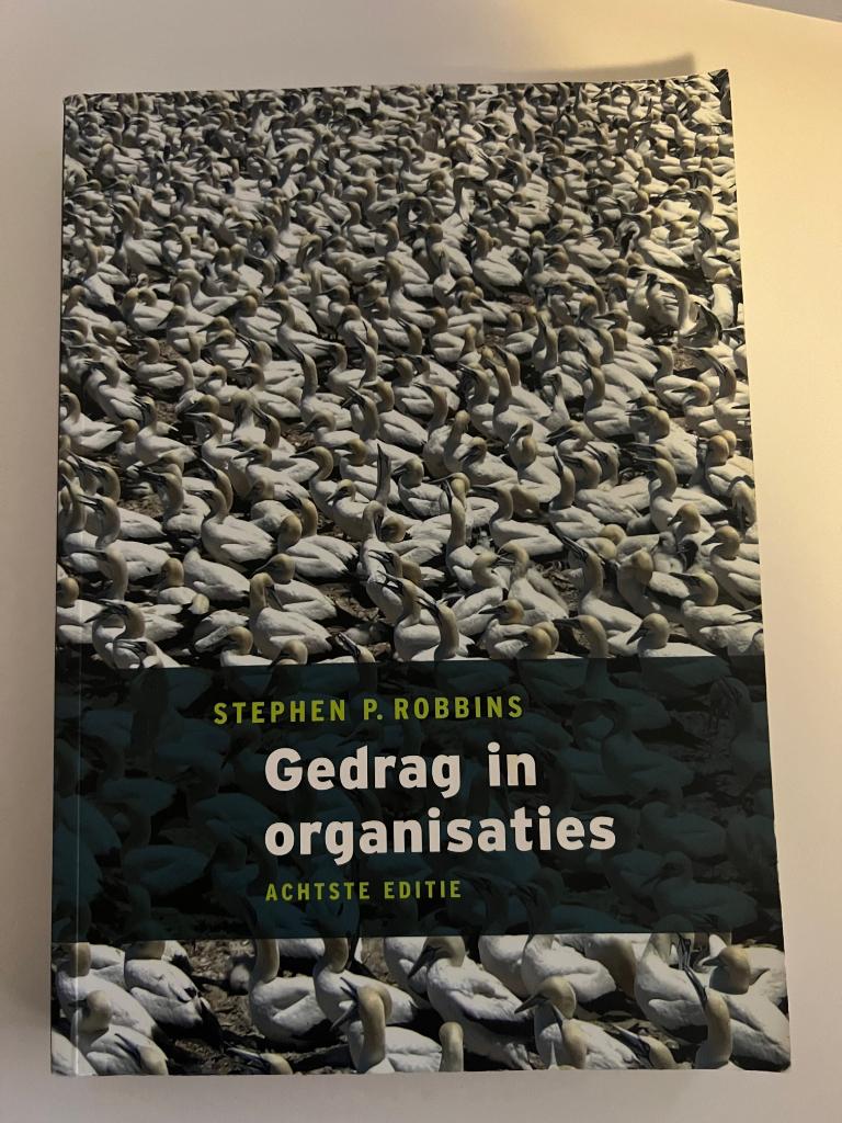 Gedrag in organisaties - Stephen P. Robbins 8e editie, Ophalen of Verzenden, Alpha, Gelezen, HBO