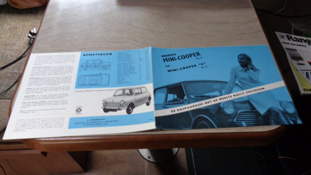 Folder  MORRIS  MINI COOPER MK II - MINI COOPER "S" MK II, Verzenden, Zo goed als nieuw, Overige merken