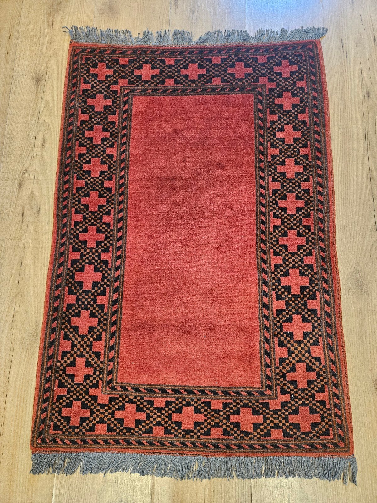 Handgeknoopt oosters tapijt 93x64, Info@SlatsAntiek.nl, 50 tot 100 cm, Vof Slats Antiek, Rechthoekig