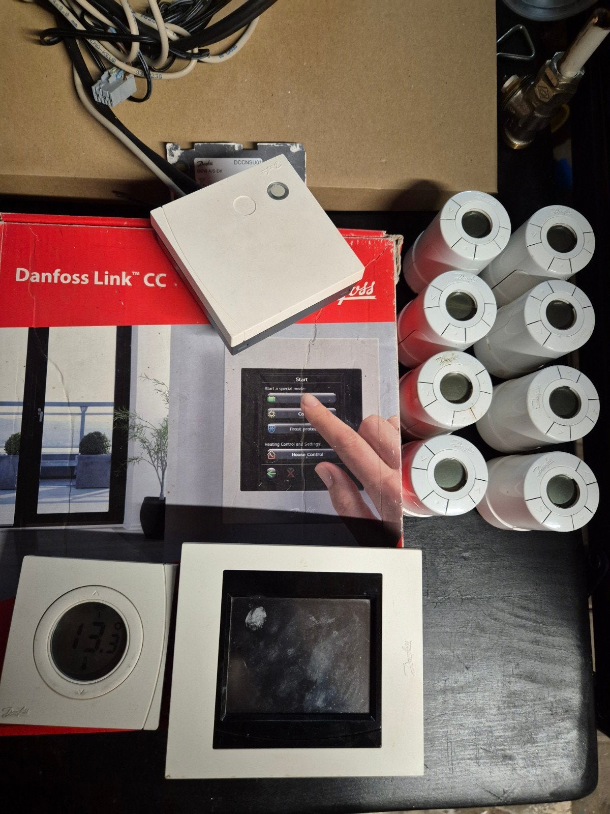 Danfoss Link CC Thermostaat & Radiatorregelaars, Thermostaat, Gebruikt, Minder dan 30 cm, Minder dan 60 cm