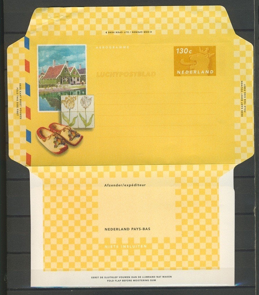 Luchtpostblad 130c 1997 Nederland Postzegel K-10a jdu, Ophalen of Verzenden, Envelop