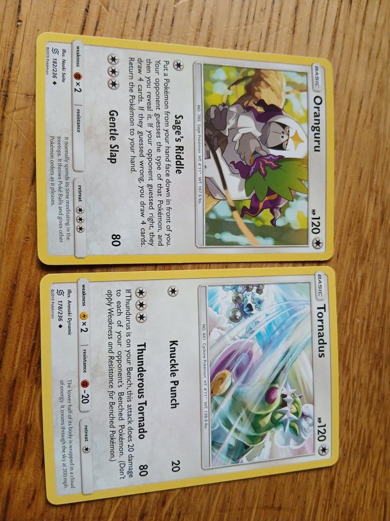 Oranguru 182/236 en Tornadus 178/236, Ophalen of Verzenden, Gebruikt, Meerdere kaarten