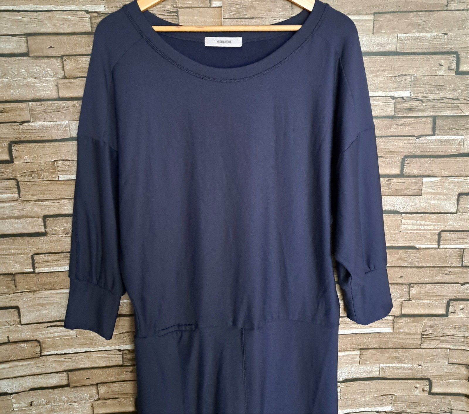 HUMANOID - Aparte stretch jurk mt M (oversized), Maat 38/40 (M), Onbekend, Zo goed als nieuw, Knielengte