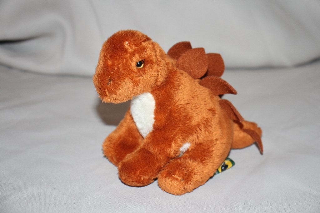 Ravensden Stegosaurus dinosaurus pluche knuffel - 13cm, Kinderen en Baby's, Overige merken, Ophalen of Verzenden, Zo goed als nieuw