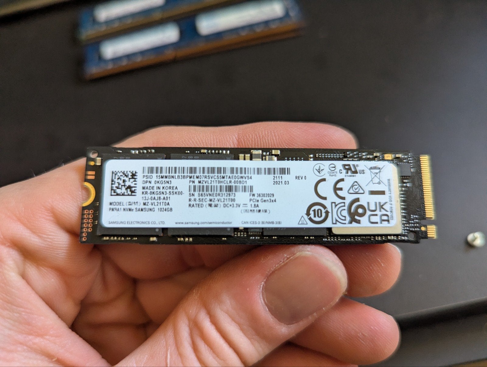 Samsung 1TB NVMe SSD - Snel en Betrouwbaar, Computers en Software, Harde schijven, Ophalen of Verzenden