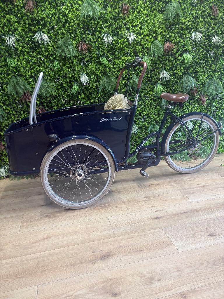Johnny Loco E-cargo 5.2 bakfiets, Fietsen en Brommers, Fietsen | Bakfietsen, Ophalen, Gebruikt, 3 kinderen, Huif