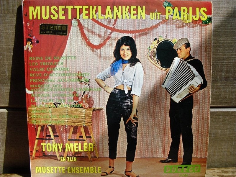 Tony Meler "Musetteklanken Uit Parijs" LP, LP, Gebruikt, Traditioneel en Volksmuziek, Ophalen of Verzenden