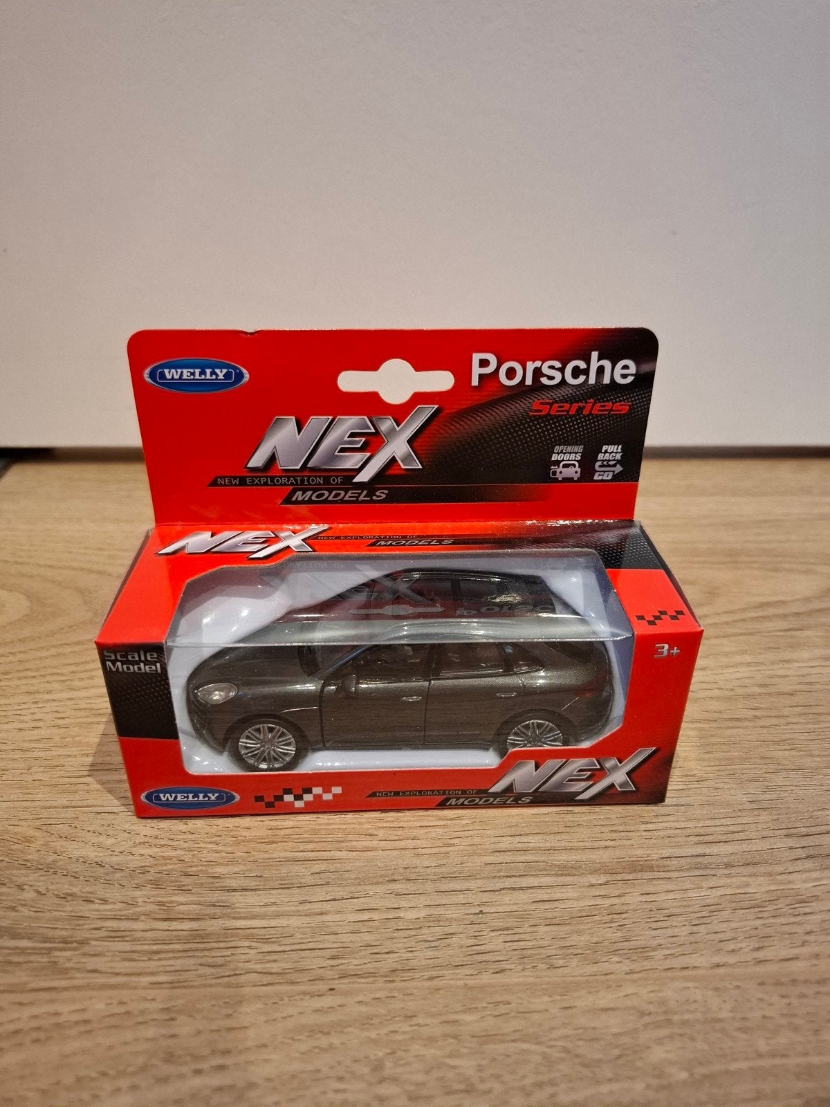 Porsche Macan Turbo 1:43 modelauto - Welly Nex Series, Ophalen of Verzenden, Nieuw, Auto, Overige merken