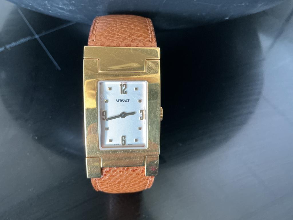 Versace dames horloge., Overige merken, Staal, Met bandje, 1960 of later